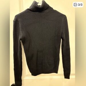 TSE Elegant Black Cashmere Turtleneck  Sweater 🖤